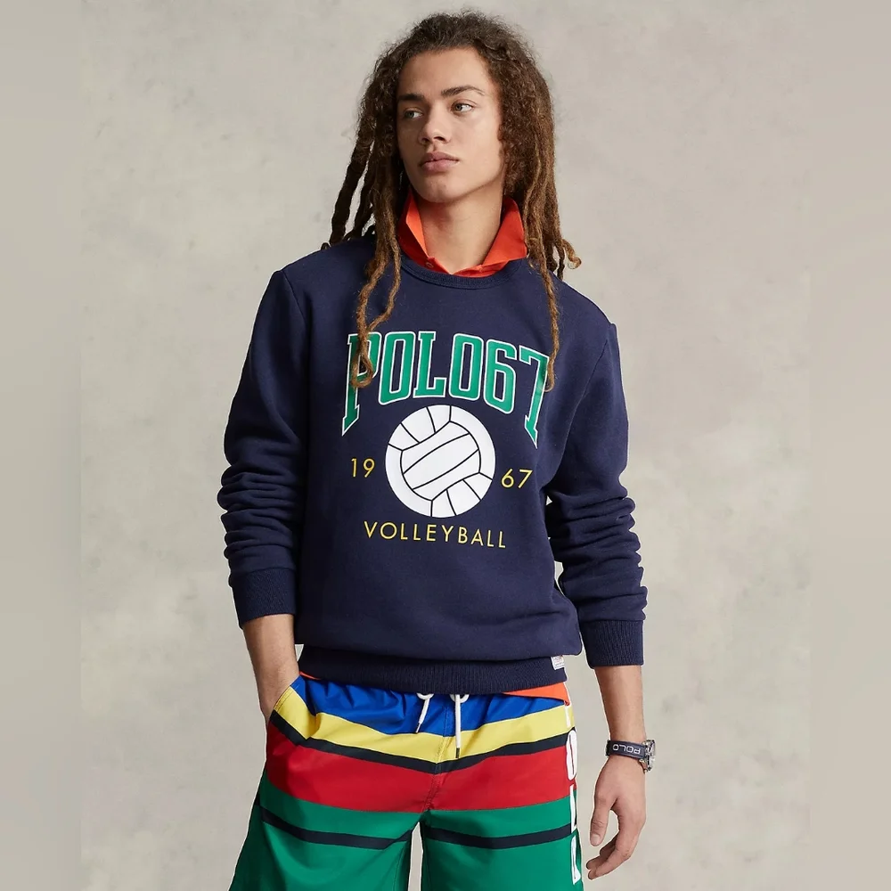 Polo Ralph Lauren Fleece Graphic Sweatshirt - Picture 1 of 12